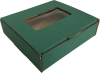 Színes kis méretű önzáró, ablakos (fólia nélkül) tároló doboz (85x82x23 mm) Színes kis méretű, önzáródó, ablakos, hullámkarton tároló doboz felnyitható tetővel

Felhasználás: 
Kisméretű tárgyak tárolására alkalmas kisméretű önzáródó hullámkarton tároló doboz.

Méret: 85 x 82 x 23 mm - ablakos (fólia nélkül) hullámkarton tároló doboz
Kivitel: Fefco 0421

Anyag: mikrohullám karton papír
Színek: bordó, fekete, kék, zöld