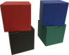 színes dobozok - Színes kis méretű önzáró tároló doboz (112x112x112 mm)