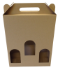 Boros doboz, 3 palackos hullámkarton doboz (245x75x315 mm) Boros doboz, 3 palack tárolására alkalmas önzáródó hullámkarton doboz

Felhasználás: reprezentatív célokra, bor ajándékozásra kiválóan alkalmas, ezen egyszerű kivitelű, elöl nyitott, 3 palack bor tárolására alkalmas önzáródós hullámkarton boros doboz.

Méret: 245 x 75 x 315 mm

Anyag: mikrohullám karton papír
Színek: 
alap: barna, fehér
színes: bordó, fekete, kék, zöld