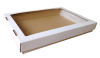 Ablakos (fóliás) süteményes doboz (285x205x40 mm) átlátszó fóliás (ablakos), süteményes doboz, fedeles önzáródós hullámkarton süteményes doboz

Felhasználás: sütemények tárolására, szállítására alkalmas hullámkarton doboz

Méret: 285 x 205 x 40 (mm) - hullámkarton süteményes doboz

Anyag: mikrohullám karton papír
Színek: 
alap: barna, fehér
színes: bordó, fekete, kék, zöld