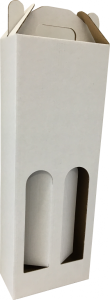 Pálinkás doboz, 2 palackos, 0,5 literes (130x65x360 mm) Pálinkás doboz, 2 db 0,5 literes palack tárolására alkalmas önzáródó hullámkarton pálinka doboz

Felhasználás: reprezentatív célokra, pálinka ajándékozáskor kiválóan alkalmas, ezen egyszerű kivitelű, elöl nyitott, 1 palack pálinka tárolására alkalmas önzáródós hullámkarton pálinka doboz.

Méret: 130x65x360 mm - hullámkarton pálinkás doboz

Anyag: mikrohullám karton papír
Színek: 
alap: barna, fehér
színes: bordó, fekete, kék, zöld
