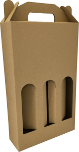 Pálinkás doboz, 3 palackos, 0,375 literes (187x62x310 mm) Pálinkás doboz, 3 db 0,375 literes palack tárolására alkalmas önzáródó hullámkarton pálinka doboz

Felhasználás: reprezentatív célokra, pálinka ajándékozáskor kiválóan alkalmas, ezen egyszerű kivitelű, elöl nyitott, 1 palack pálinka tárolására alkalmas önzáródós hullámkarton pálinka doboz.

Méret: 187xx62x310 mm - hullámkarton pálinkás doboz

Anyag: mikrohullám karton papír
Színek: 
alap: barna, fehér
színes: bordó, fekete, kék, zöld
