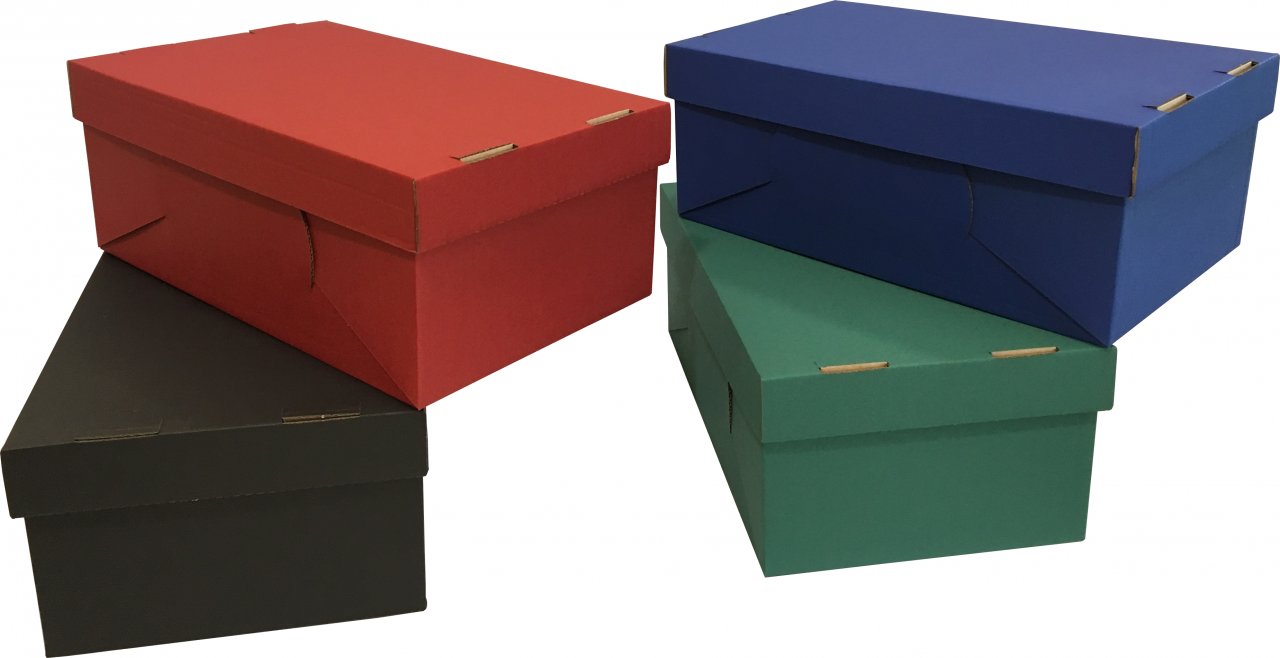 Színes cipős doboz, fedeles (290x220x110 mm) Színes hullámkarton fedeles cipős doboz

Méret: 290 x 220 x 110 mm - hullámkarton fedeles cipős doboz
Kivitel: Fefco 0457 + 0455

Anyag: mikrohullám karton papír
Színek: bordó, fekete, kék, zöld

Felhasználás: cipők, papucsok, csizmák tárolására alkalmas hullámkarton cipős doboz