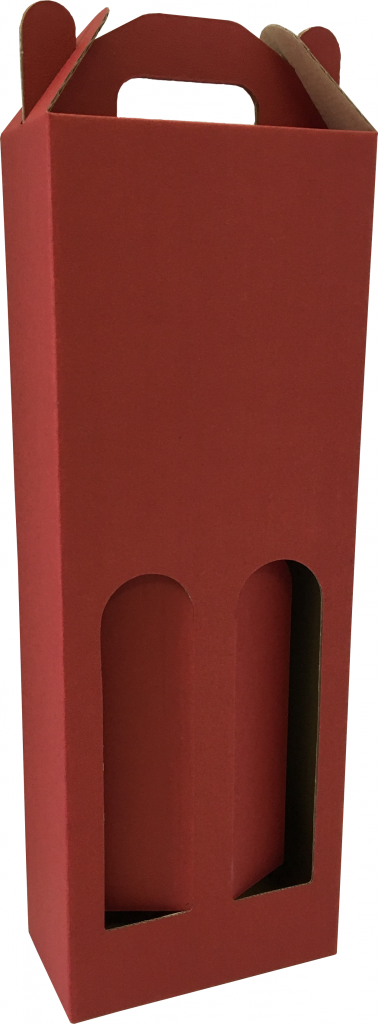 Színes pálinkás doboz, 2 palackos, 0,5 literes (130x65x360 mm) Színes pálinkás doboz, 2 db 0,5 literes palack tárolására alkalmas önzáródó hullámkarton pálinka doboz

Felhasználás: reprezentatív célokra, pálinka ajándékozáskor kiválóan alkalmas, ezen egyszerű kivitelű, elöl nyitott, 1 palack pálinka tárolására alkalmas színes önzáródós hullámkarton pálinka doboz.

Méret: 130x65x360 mm - hullámkarton pálinkás doboz

Anyag: mikrohullám karton papír
Színek: bordó, fekete, kék, zöld
