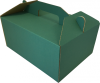 Színes tortás doboz, kicsi (250x180x110 mm) Színes tortás doboz, kis méretű önzáródós hullámkarton tortás doboz 

Felhasználás: kis méretű torták tárolására, szállítására alkalmas hullámkarton doboz

Méret: 250 x 180 x 110 mm - színes hullámkarton tortás doboz

Anyag: mikrohullám karton papír
Színek: bordó, fekete, kék, zöld