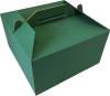 Színes tortás doboz, nagy (290x290x140 mm) Színes tortás doboz, nagy méretű önzáródós hullámkarton tortás doboz 

Felhasználás: nagy méretű torták tárolására, szállítására alkalmas hullámkarton doboz

Méret: 290 x 290 x 140 mm - színes hullámkarton tortás doboz

Anyag: mikrohullám karton papír
Színek: bordó, fekete, kék, zöld