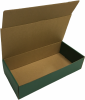 Közepes méretű önzáró tároló doboz (260x120x60 mm) Közepes méretű, felnyitható tetejű önzáródó hullámkarton tároló doboz

Felhasználás: 
Ajándéktárgyak, szerszámok, szerelvények, egyéb kisméretű tárgyak tárolására alkalmas közepes méretű önzáródó hullámkarton tároló doboz.

Méret: 260x120x60 mm - hullámkarton tároló doboz

Kivitel: Fefco 0421

Anyag: mikrohullám karton papír
Színek: 
alap: barna, fehér
színes: bordó, fekete, kék, zöld