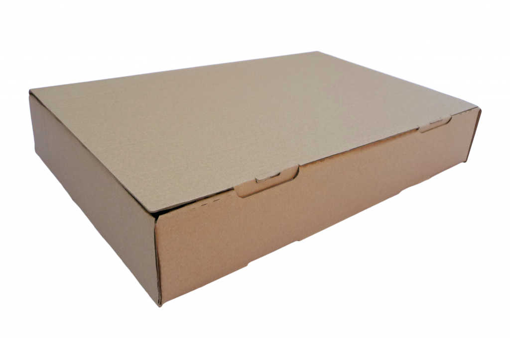 Közepes méretű önzáró tároló doboz (520x330x85 mm) Közepes méretű, felnyitható tetejű önzáródó hullámkarton tároló doboz

Felhasználás: 
Ajándéktárgyak, szerszámok, szerelvények, egyéb kis és közepes méretű tárgyak tárolására alkalmas közepes méretű önzáródó hullámkarton tároló doboz.

Méret: 520 x 330 x 85 mm - hullámkarton tároló doboz
Kivitel: Fefco 0421

Anyag: fehér vagy barna 3 rétegű hullám karton papír